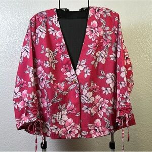 Wonder by Christian Siriano Women’s Pink Floral Top Size M